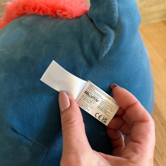 Squishmallows 🐲 Carin The Blue Dragon 16” Orange Plush Stuffed Toy New w/ tags - Picture 7 of 9